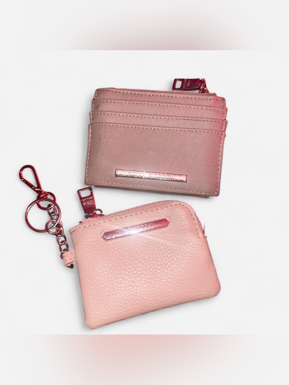Steve Madden Gray Card Holder and Coin Pouch Set